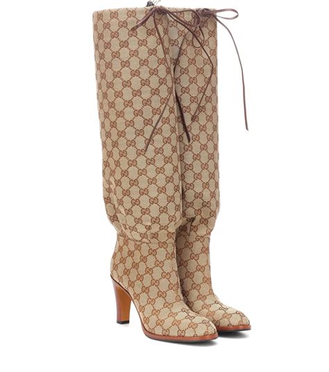 gucci high knee boots|gucci knee high boots price.